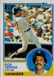 1983 Topps      254     Rick Cerone